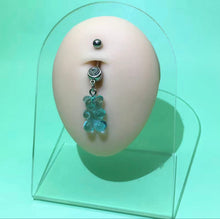 Load image into Gallery viewer, Body Jewelry | Navel Ring | Blue Gummy Bear
