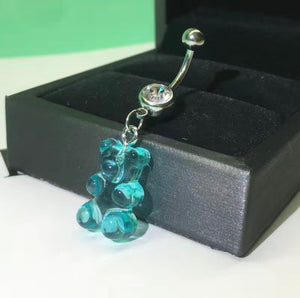 Body Jewelry | Navel Ring | Blue Gummy Bear
