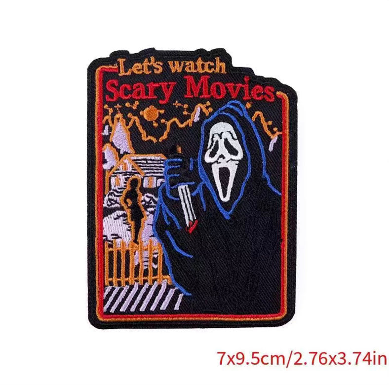 Iron-On Patch | Let's Watch Scary Movies