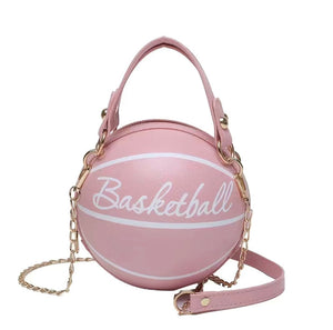 Handbag | Pink Basketball Purse