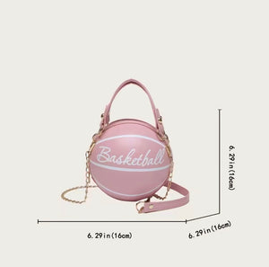 Handbag | Pink Basketball Purse