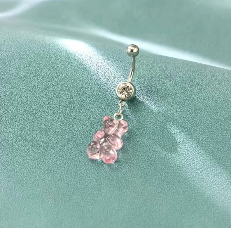 Body Jewelry | Navel Ring | Pink Gummy Bear