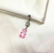 Load image into Gallery viewer, Body Jewelry | Navel Ring | Pink Gummy Bear
