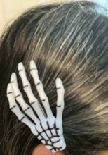 Load image into Gallery viewer, Hair Clip | Skeleton Hands

