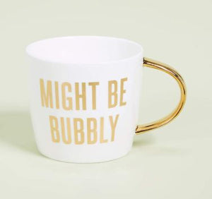 Might Be Bubbly 14 oz Coffee Mug - Bachelorette Party Mug - Bridesmaid Gifts Mug