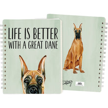 Load image into Gallery viewer, Notebook | Life is Better With Dogs | Spiral
