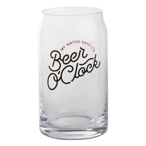 Beer O'clock Beer Glass | Beer Can Glass