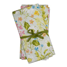 Load image into Gallery viewer, Floral Daisy Cloth Napkin Set of 4
