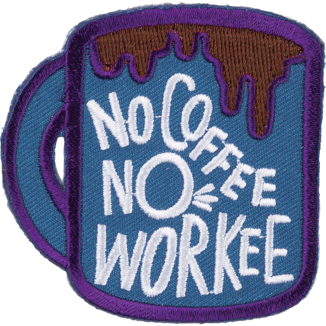 Iron-on Patch | No Coffee No Workee