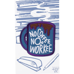 Iron-on Patch | No Coffee No Workee