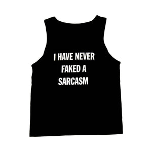 Medium | Faked A Sarcasm Tank Top Shirt
