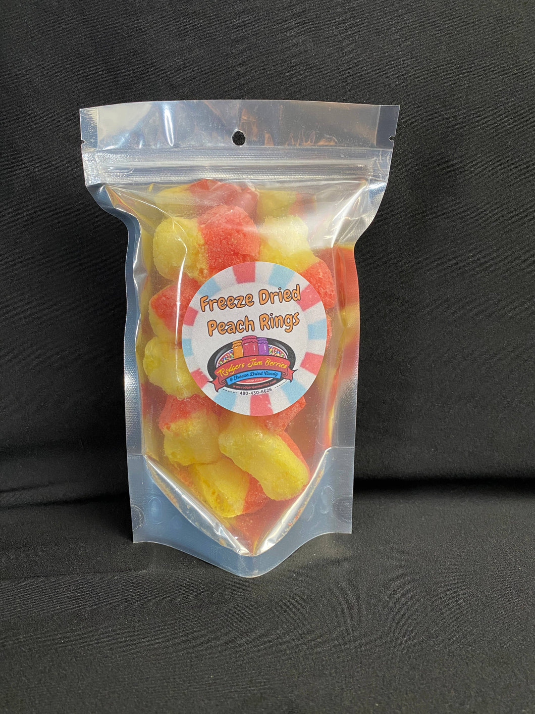 Freeze Dried Candy | Fruit Rings | Peach