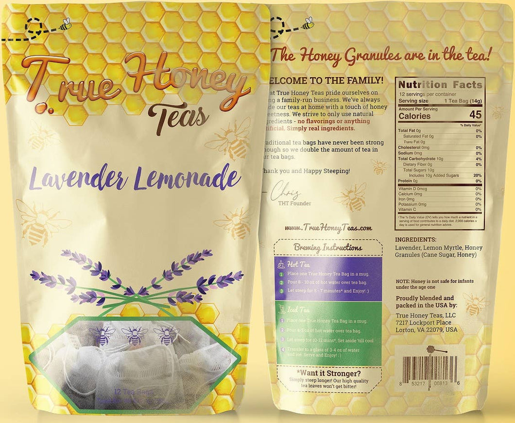 True Honey Teas - Lavender Lemonade Tea