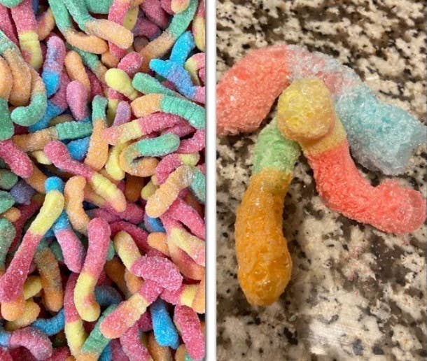 Freeze Dried Candy | Sour Gummy Worms
