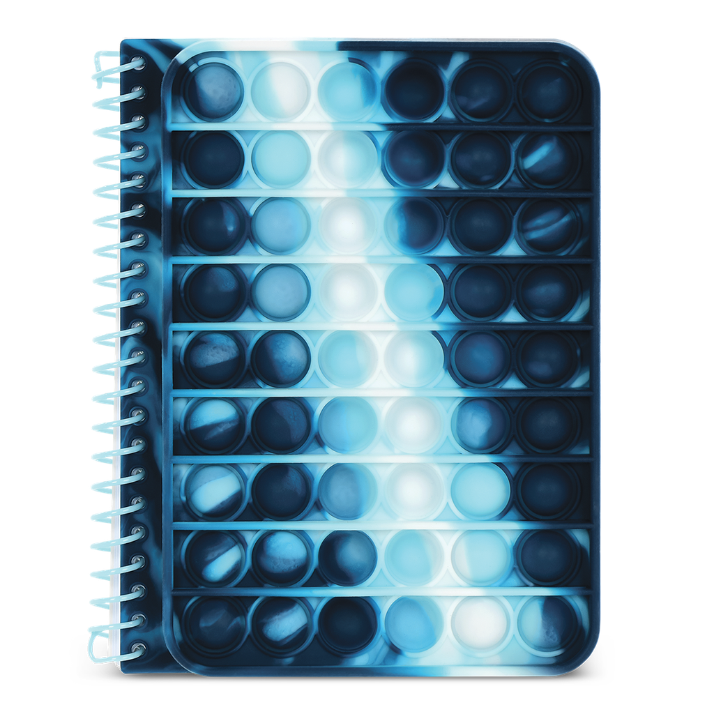 Notebook | Pop-it | Blue Tie Dye