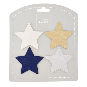 Baby Star Barrette Set - Set of 4 Star Hair Clips - Baby Shower Gift Set - Baby Birthday Hair Accessories