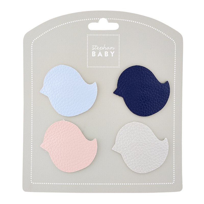 Baby Bird Barrette Set - Set of 4 Bird Hair Clips - Baby Shower Gift Set - Baby Birthday Hair Accessories