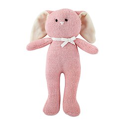 Knit Baby Gift - Pink Bunnie