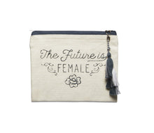Load image into Gallery viewer, Girl Power Zipper Pouch | Feminine Make-up Bags
