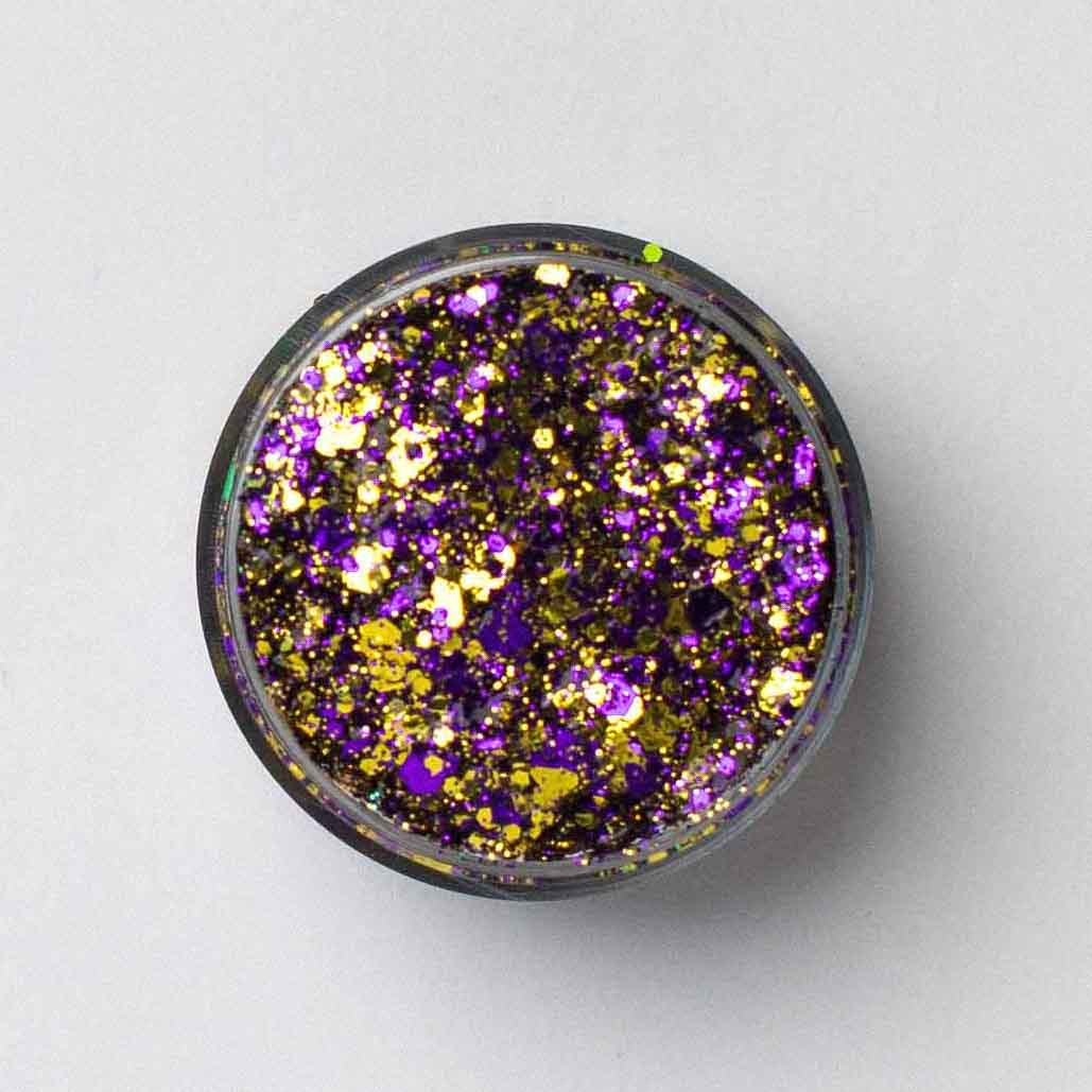 Galexie Glister - Body and Hair Glitter - Purple and Gold