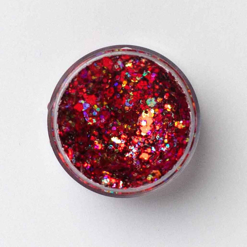 Galexie Glister - Body and Hair Glitter - Red Love Potion