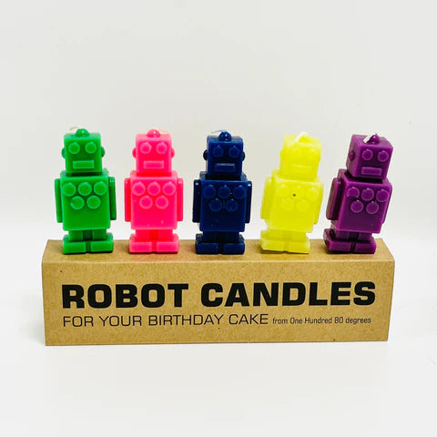 At adskille har en finger i kagen Lighed Birthday Candles | Robots – That Hipster Place