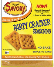 Load image into Gallery viewer, It’s hard to describe the taste of a Savory Party Cracker – but we often hear the word “AMAZING”!
