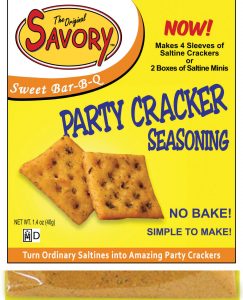 It’s hard to describe the taste of a Savory Party Cracker – but we often hear the word “AMAZING”!