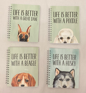 Notebook | Life is Better With Dogs | Spiral
