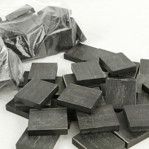 Ledgie Blank Black Letter Tile| Black Blank Scrabble Tile | Custom Wood Letter Board Tiles