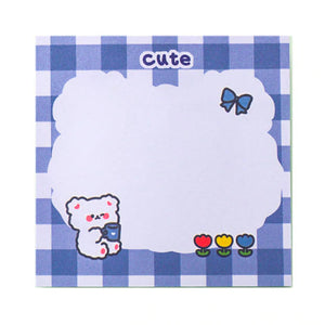Kawaii Sticky Notes | Blue Bear | Assorted