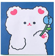 Load image into Gallery viewer, Kawaii Sticky Notes | Blue Bear | Assorted
