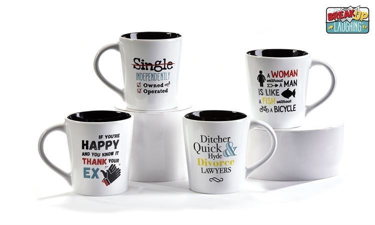 Funny breakup gift mug, 3 styles