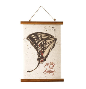 Butterfly Canvas Hanging Scroll - Enjoy Today