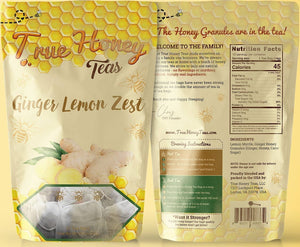 True Honey Teas - Ginger Lemon Zest Tea