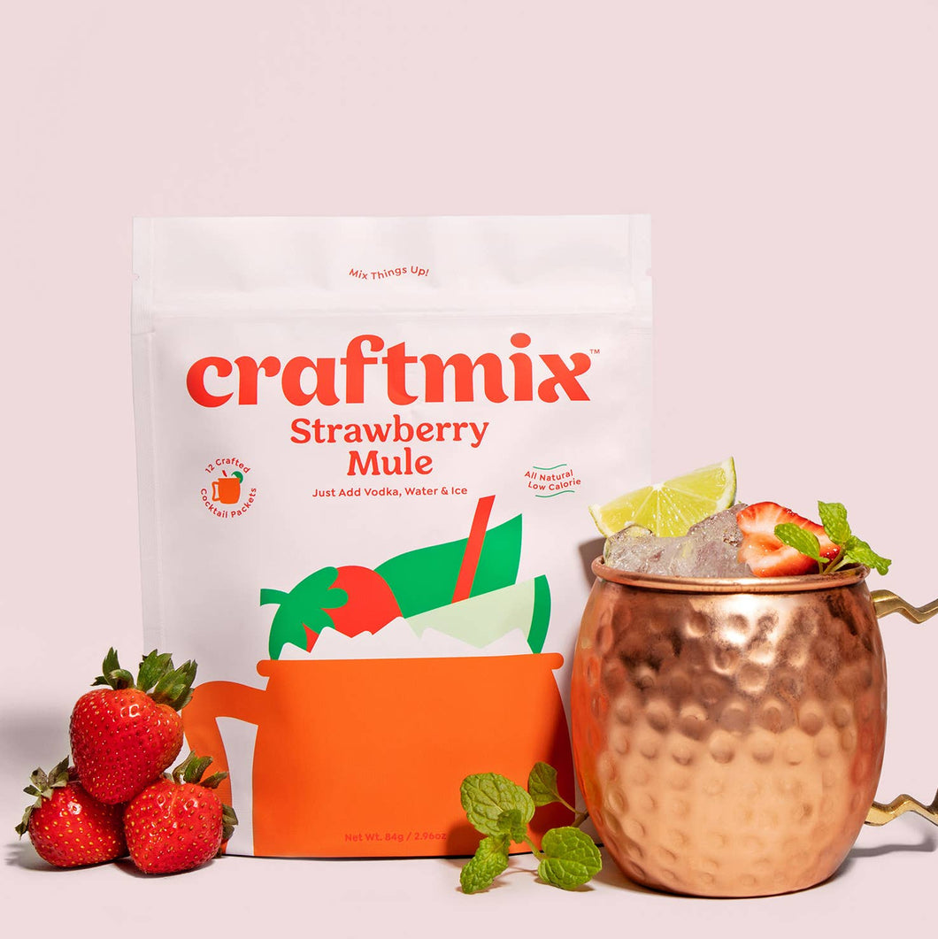 Craftmix - Strawberry Mule Cocktail Mixer - 12 Pack by Craftmix