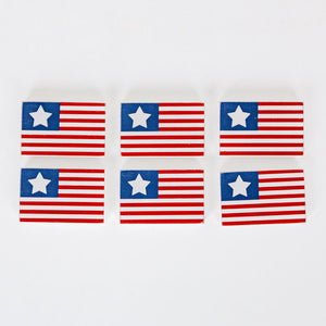Ledgie Wood Shape American Flag, Scrabble Tile USA Flag Decor, Custom Wood Decor Scrabble Tile Patriotic Flag, 4th Of July Independence Day Wood Decor