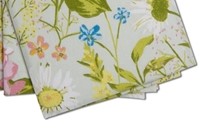 Floral Daisy Cloth Napkin Set of 4