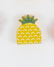Load image into Gallery viewer, Ledgie Wood Shape Summer Fruit Tiles | Scrabble Tile Strawberry, Orange Slice, Pineapple Decor | Custom LetterBoard Tile Country Summertime
