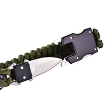 Load image into Gallery viewer, Men&#39;s Paracord Rope Survival Bracelet - Green
