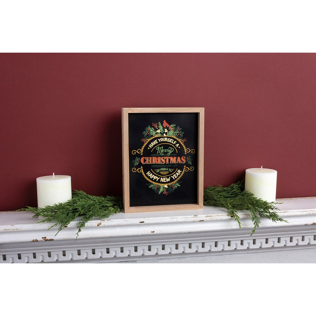 Have Yourself A Merry Christmas Box Sign