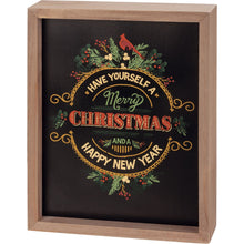 Load image into Gallery viewer, Have Yourself A Merry Christmas Box Sign

