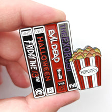 Load image into Gallery viewer, Enamel Pin | Horror Movie Cassettes
