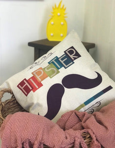 Hipster throw pillows