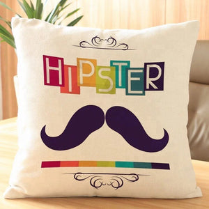 Hipster throw pillows