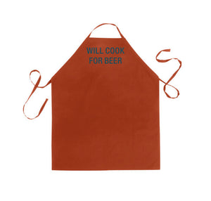 Will Cook For Beer Apron - Men’s Apron