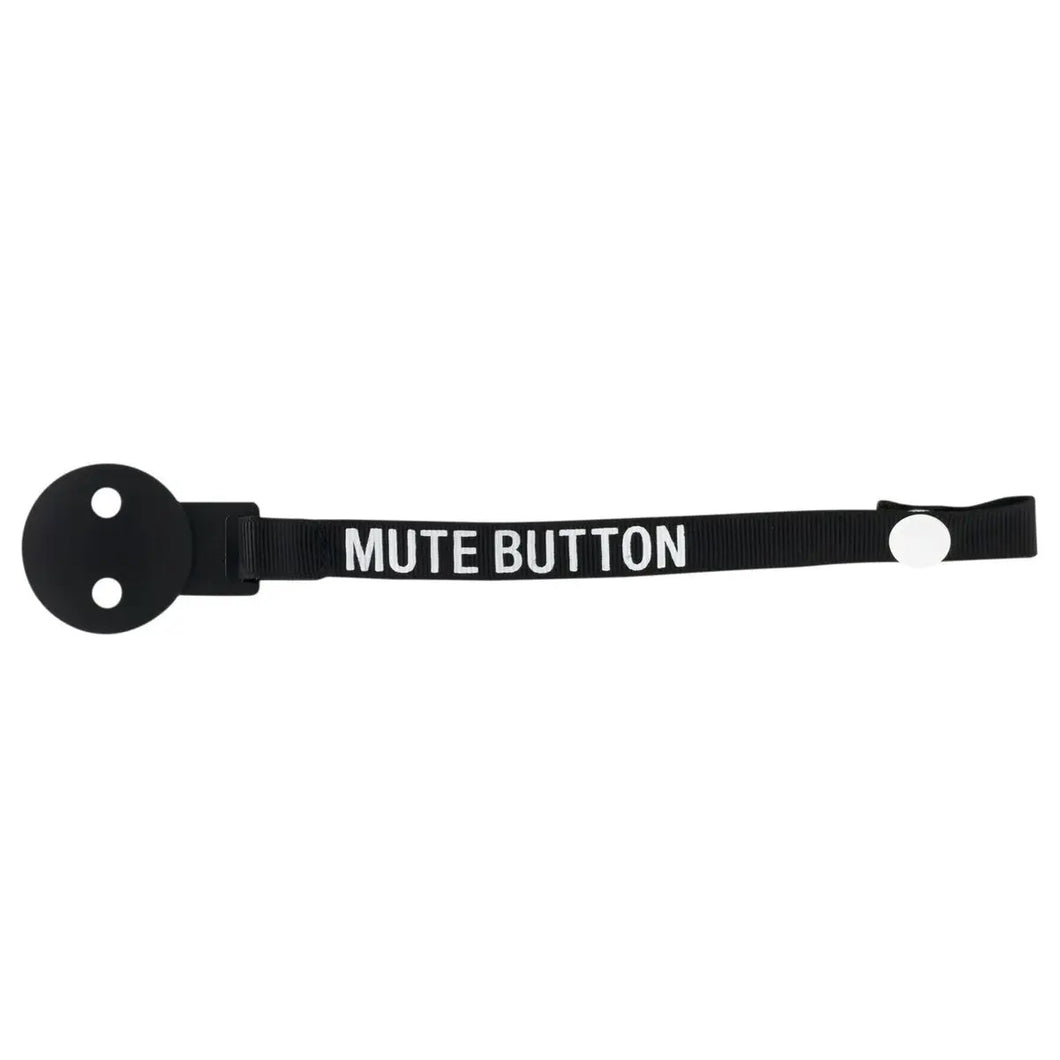 Mute Button Pacifier Clip | Baby Pacifier Clothing Clip With Snap