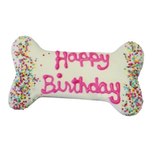 Load image into Gallery viewer, Dog Treat - Birthday Bone Cookie | Wheat, Corn, And Soy Free Designer Dog Treat
