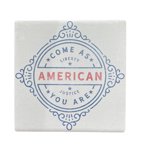 Americana Ceramic Coasters - Assortment of 4