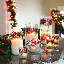 Load image into Gallery viewer, Poinsettias - Jar Candle Holder
